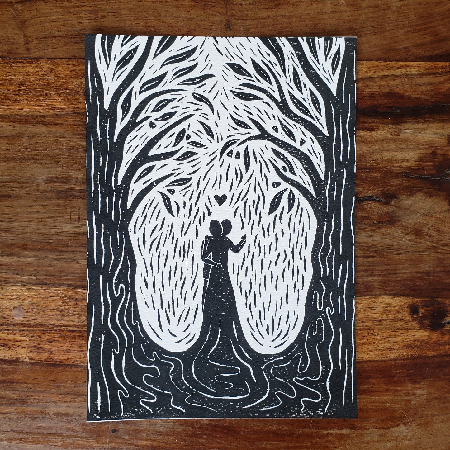 Lino Lovers Black - Lino Block Print