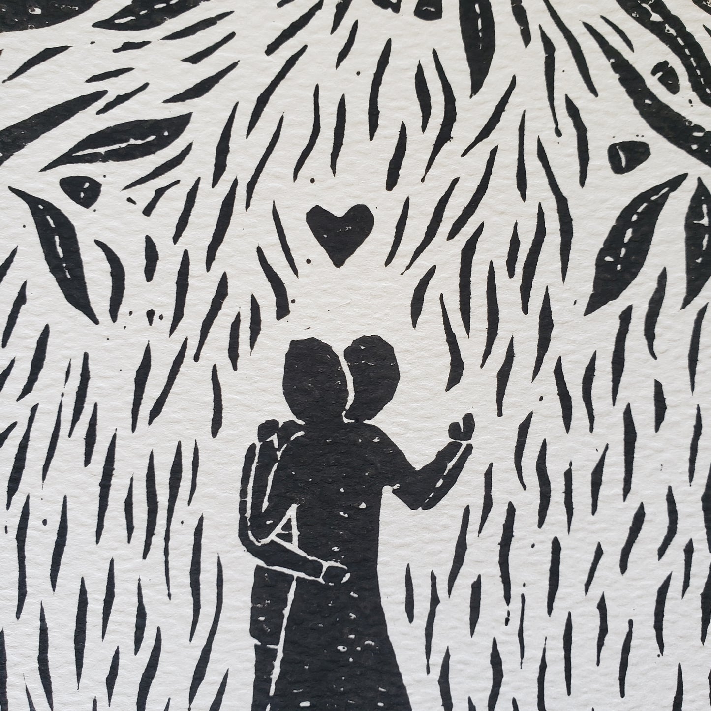 Lino Lovers Black - Lino Block Print
