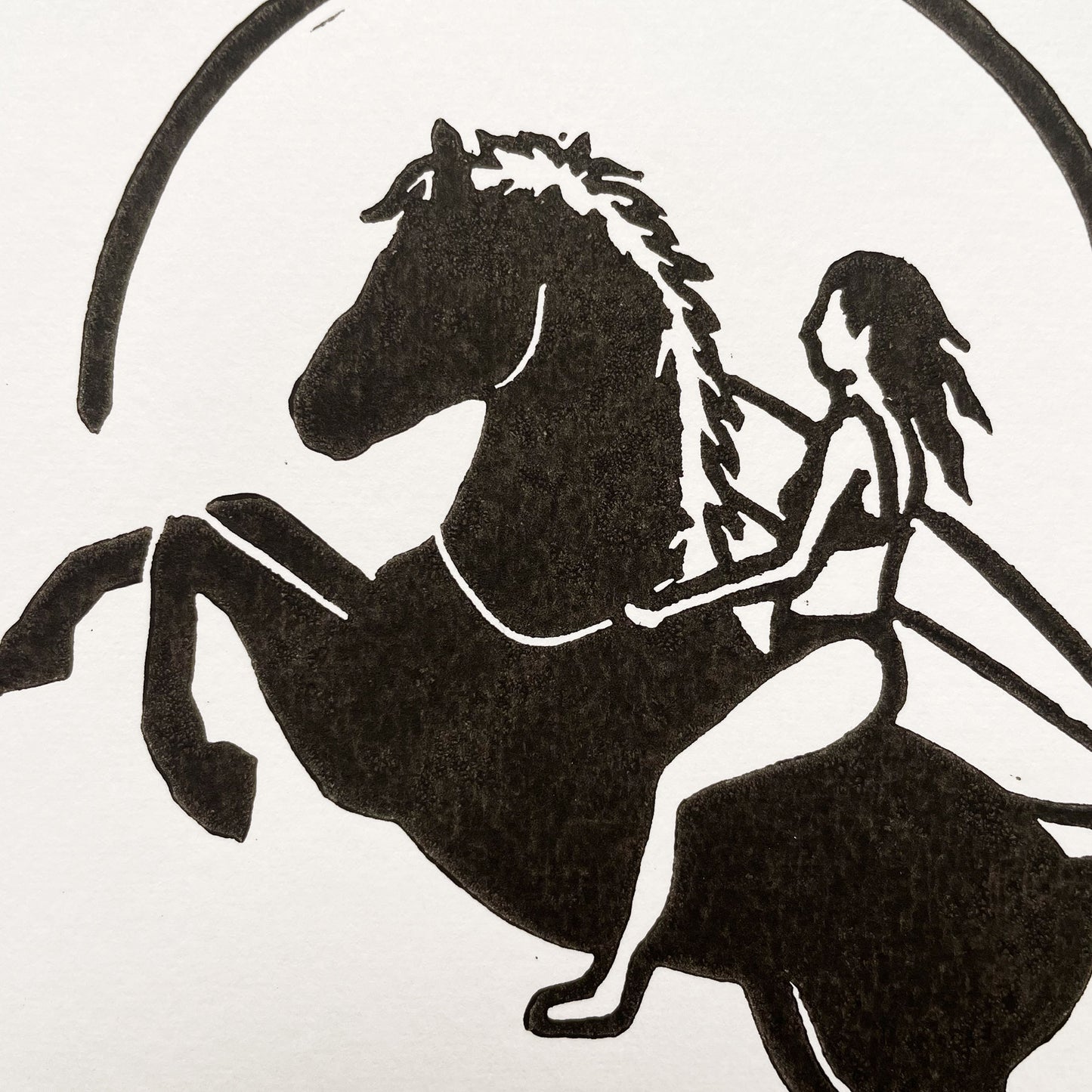 Surf Rodeo - Lino Print