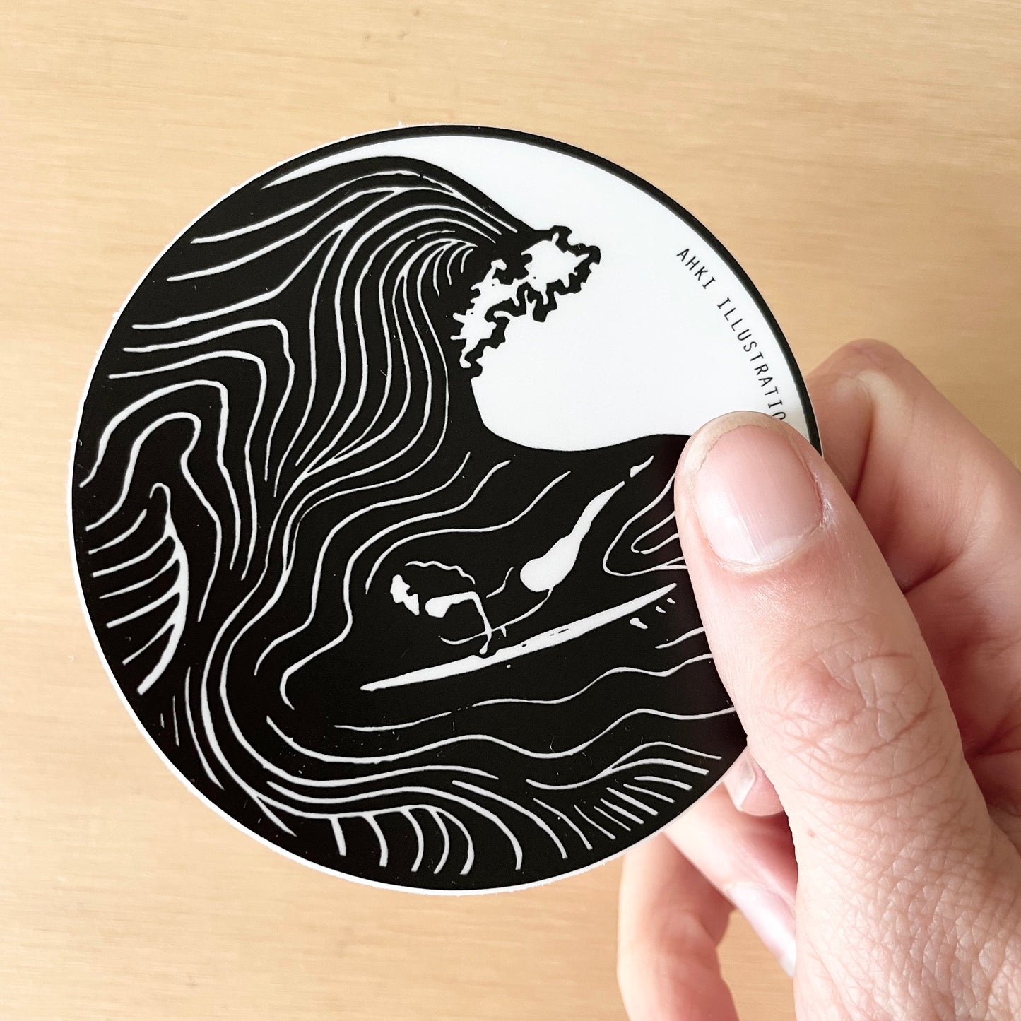 Surf Girl Sticker 6 - Duck Dive