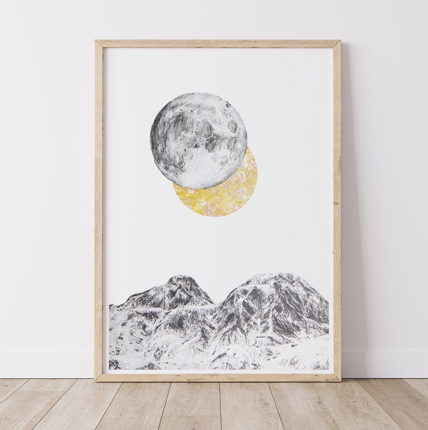 Moon and Mountains - Fine Art Print