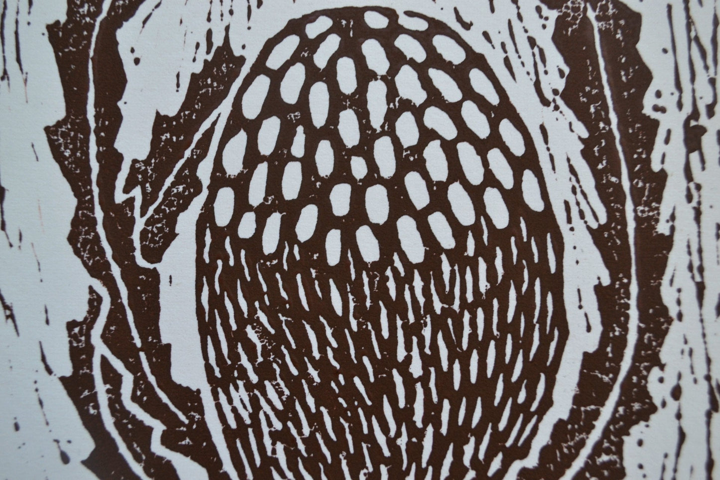 Brown Lino Banksia print