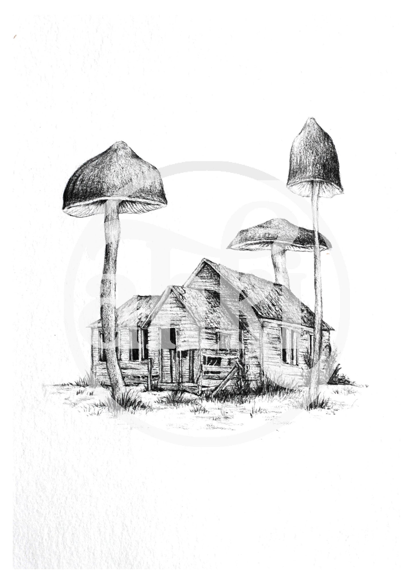 Mushroom Home - Fine Art Print