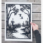 Coastal Bush | Lino Print | Nature Art