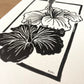 Coastal Bloom - Lino Block Print - A5 Size