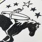 Surfer Cowgirl | Lino Print | Surf Girl Art