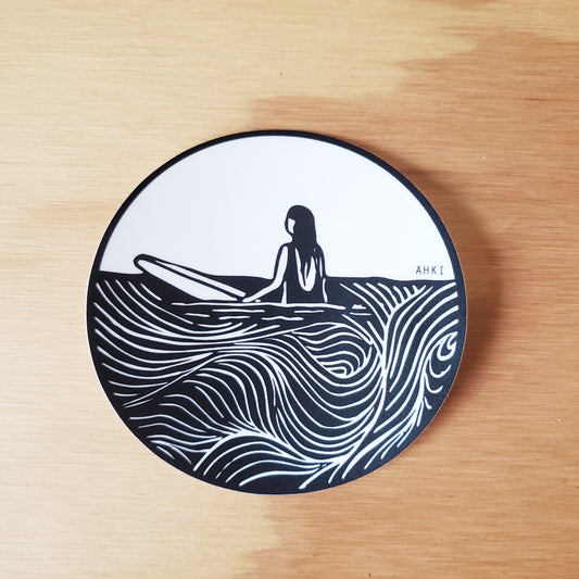 Surf Girl Sticker 3