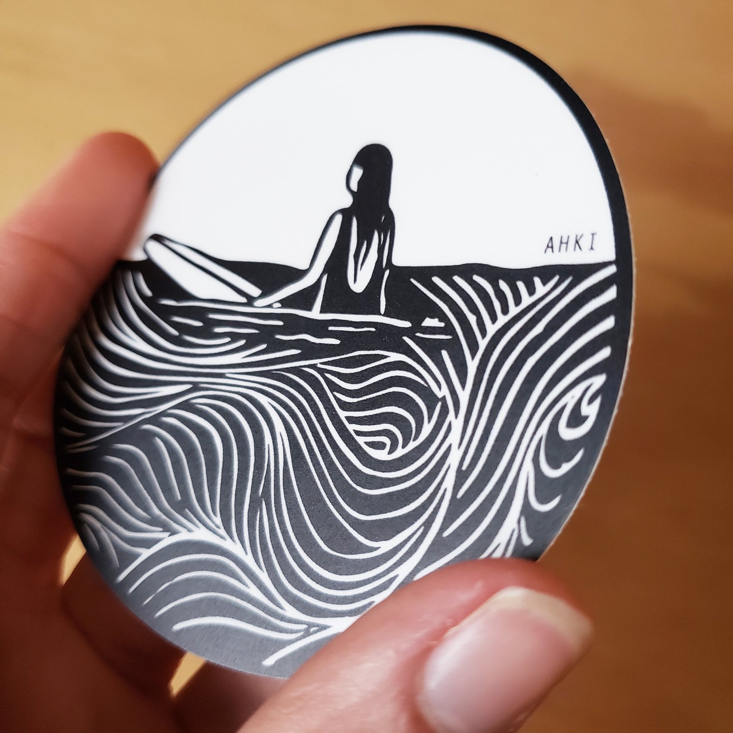 Surf Girl Sticker 1