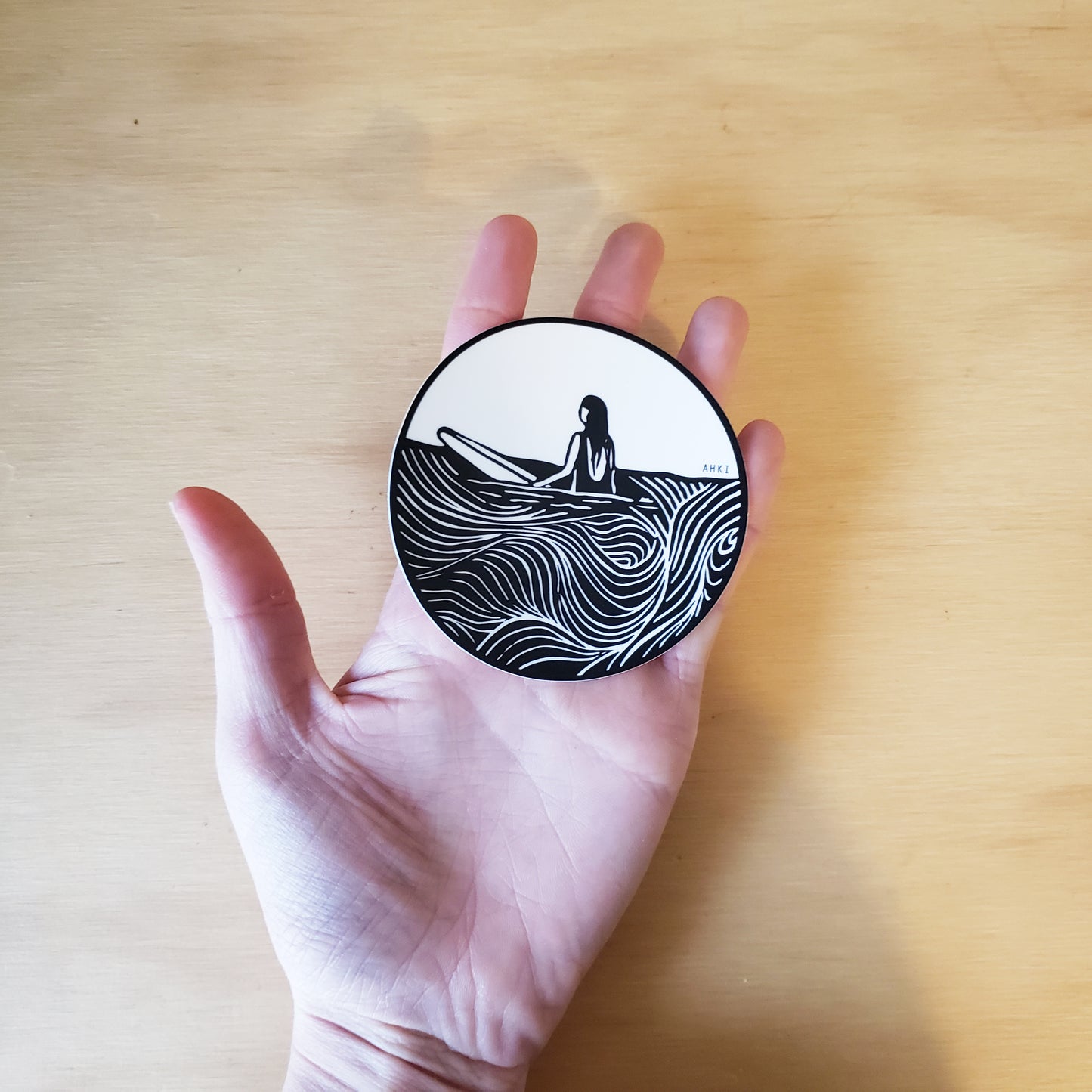 Surf Girl Sticker 1