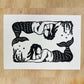 Mermaid Mirror | Lino Print | Coastal Art