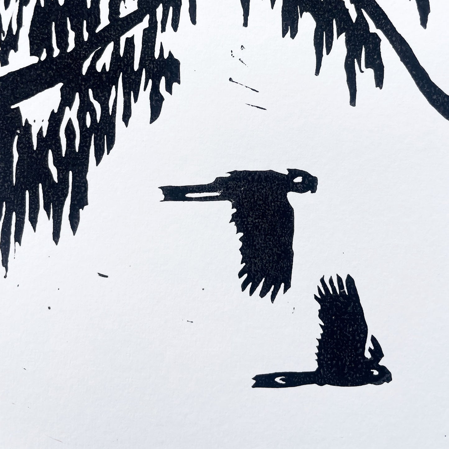 Coastal Bush | Lino Print | Nature Art