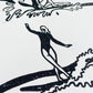Surf Lines Lino Print | Coastal Surf Art