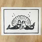 Mermaid Cove | Lino Print | Coastal Art