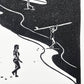 Tides - Lino Block Print - A3 Size
