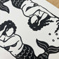 Mermaid Mirror | Lino Print | Coastal Art