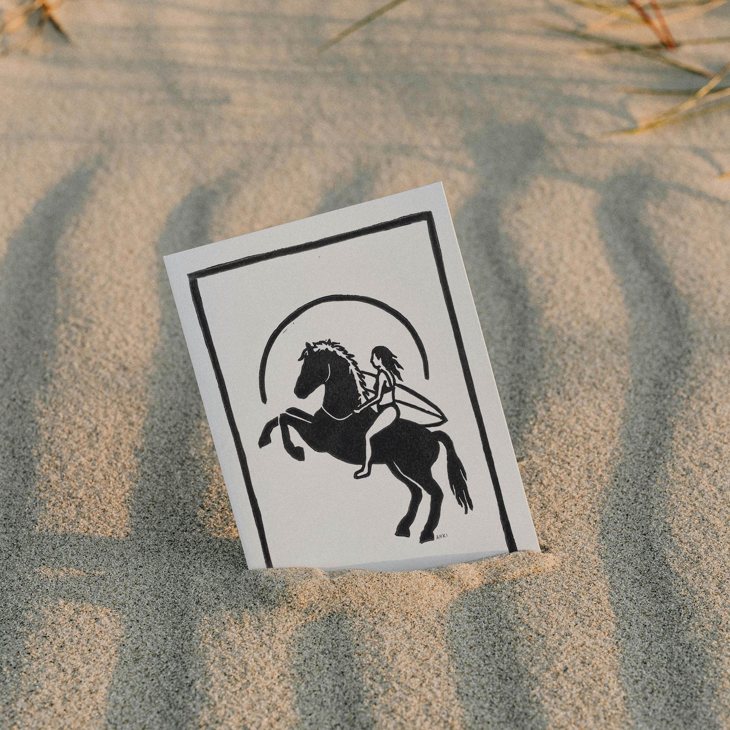 Surf Rodeo - Lino Print
