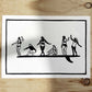 Girls on Board | Lino Print | Women's Surf Art