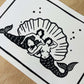 Mermaid Cove | Lino Print | Coastal Art