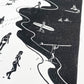 Tides - Lino Block Print - A3 Size