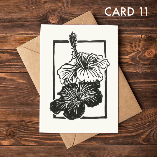 Surfer Lino Greeting Card 11