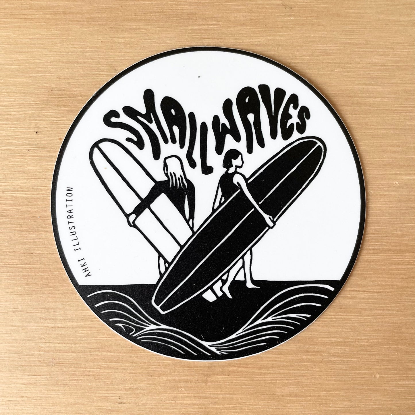 Small Waves Sticker