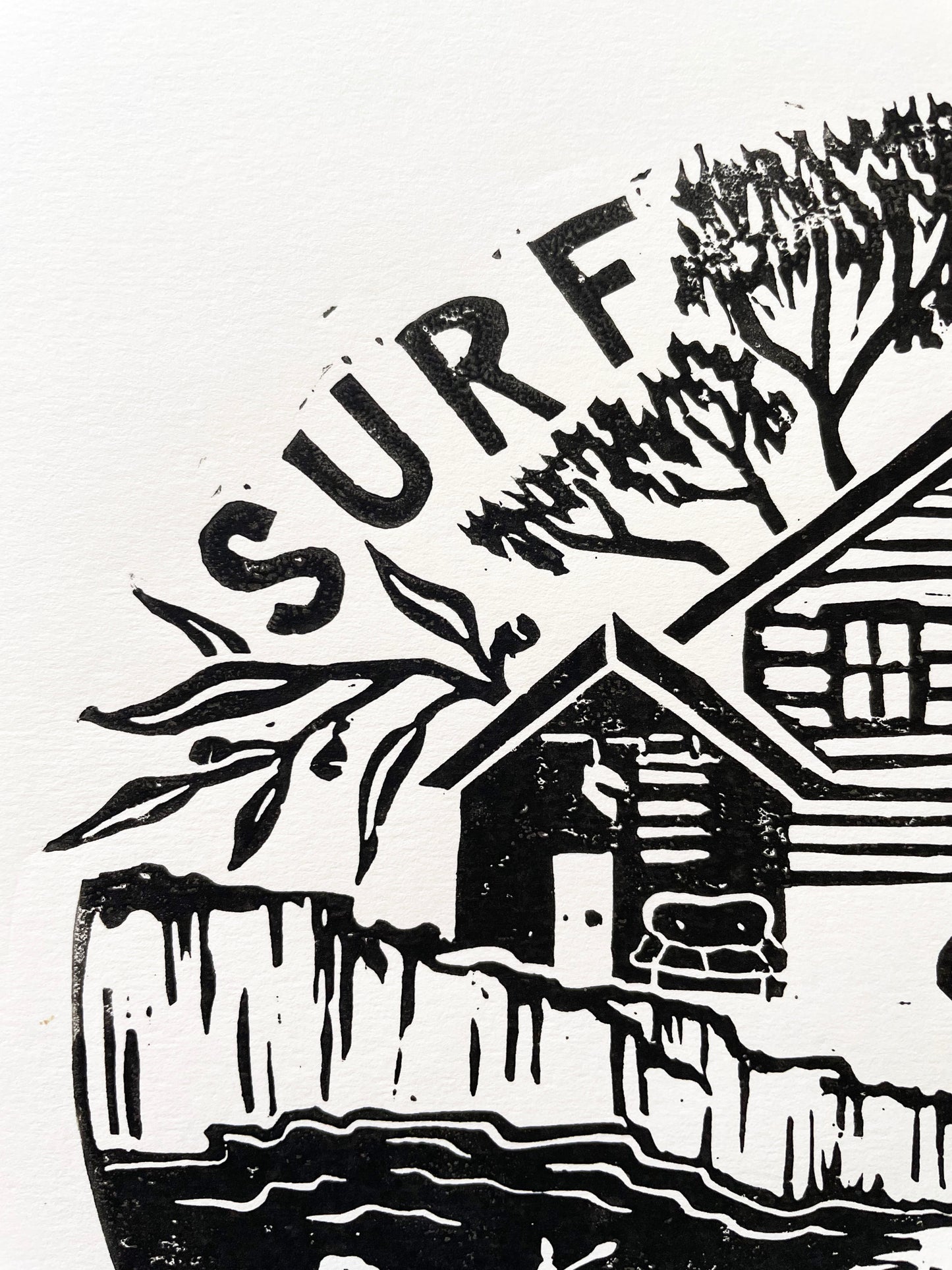 Surf Coast Community - Lino Block Print