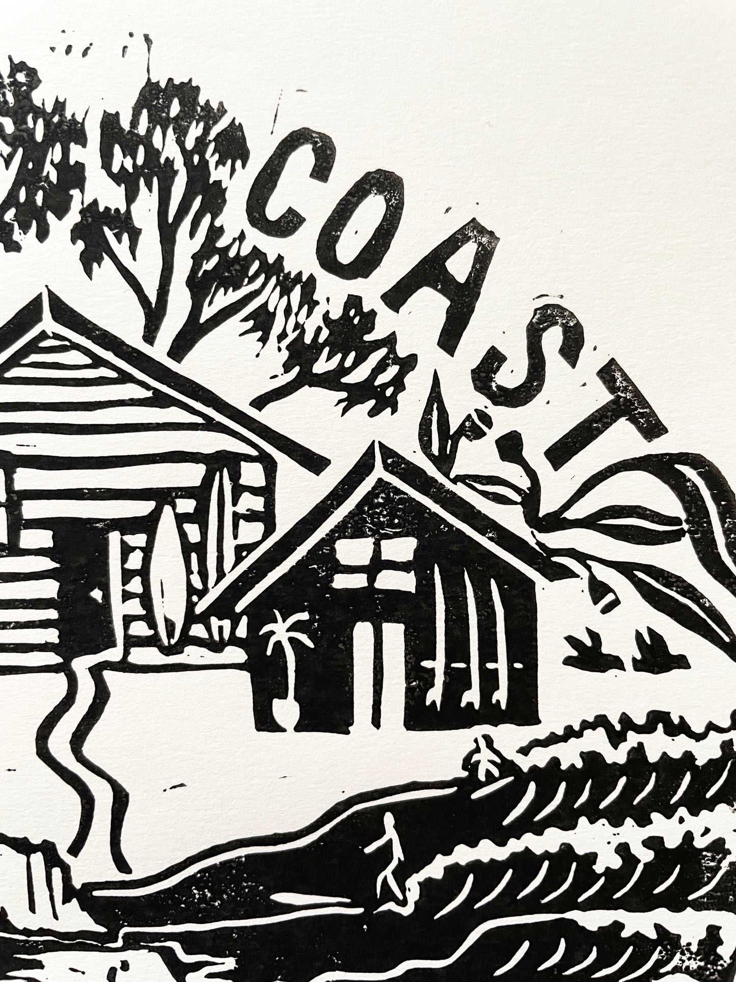 Surf Coast Community - Lino Block Print