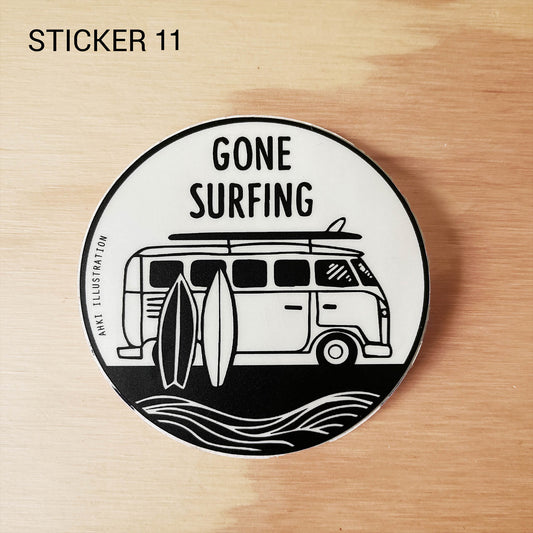 Surf Sticker 11 - Gone Surfing