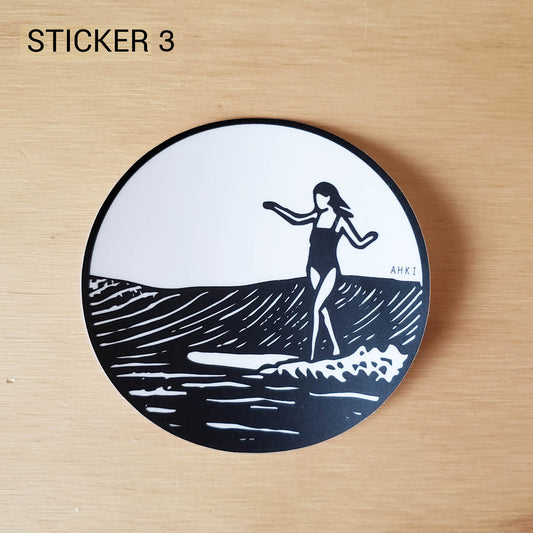 Surf Girl Sticker 3
