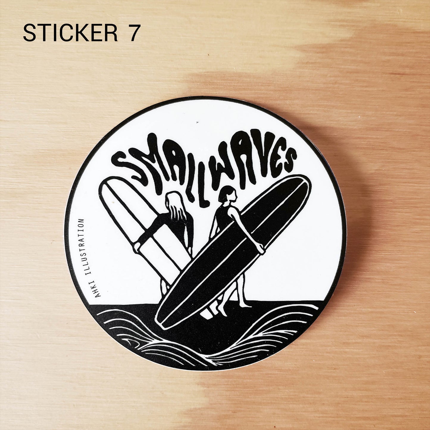 Surf Sticker 7 - Small Waves