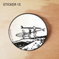 Surf Girl Sticker 12 - Through the Dunes
