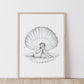 Clam Shell Girl - Fine Art Print