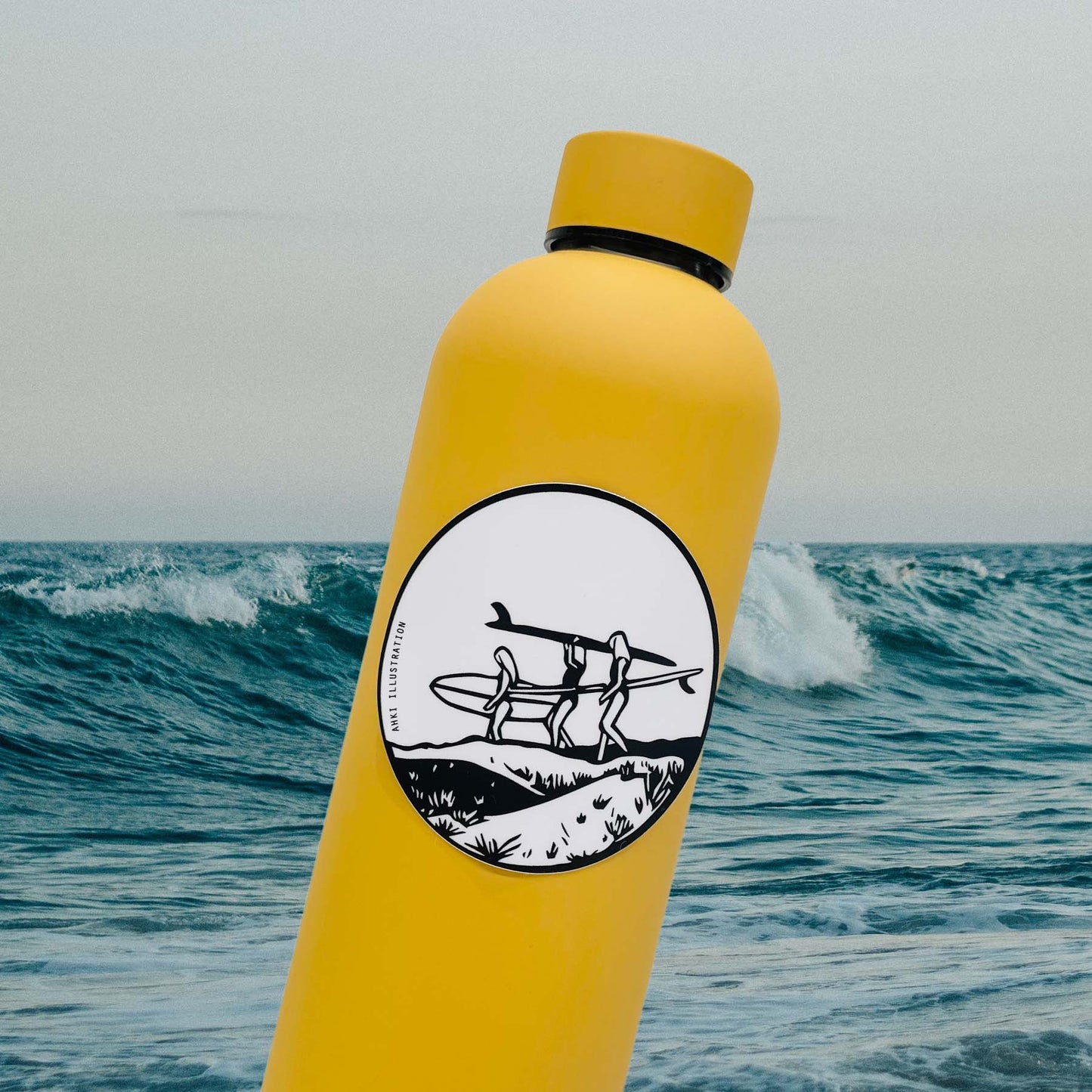 Surf Girl Sticker 12 - Through the Dunes