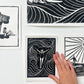 Float | Lino Print | Ocean Inspired Wall Art