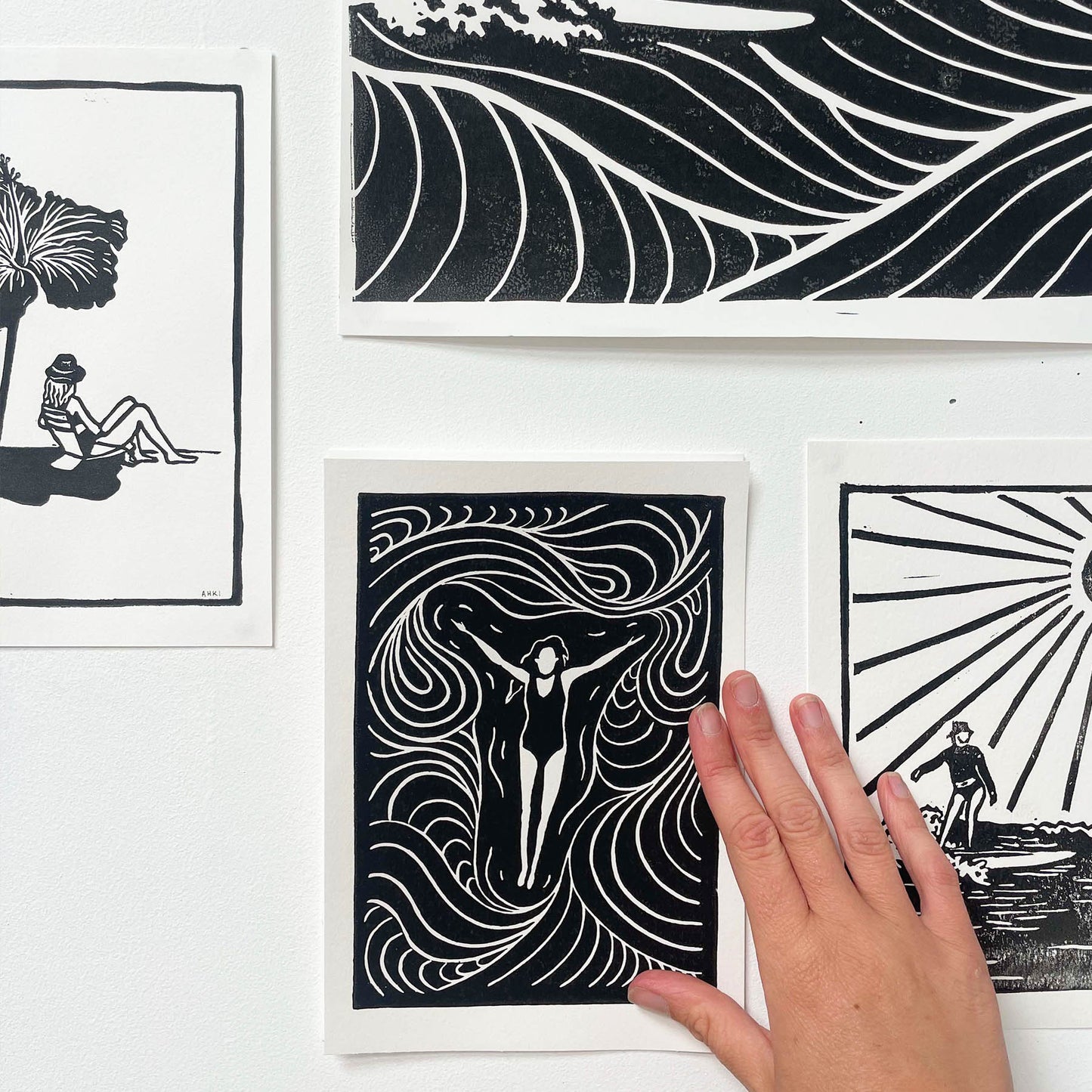 Float | Lino Print | Ocean Inspired Wall Art