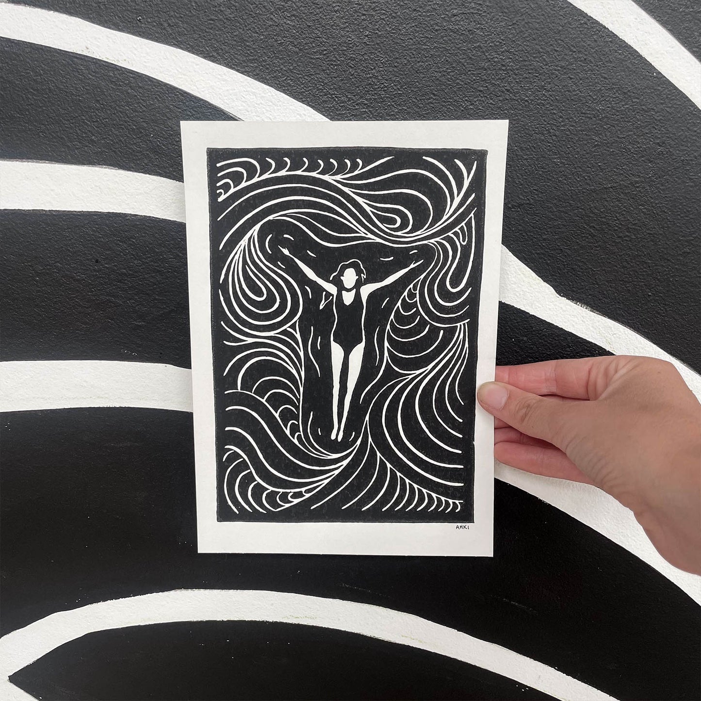 Float | Lino Print | Ocean Inspired Wall Art