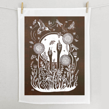 Growing Hands Tea Towel