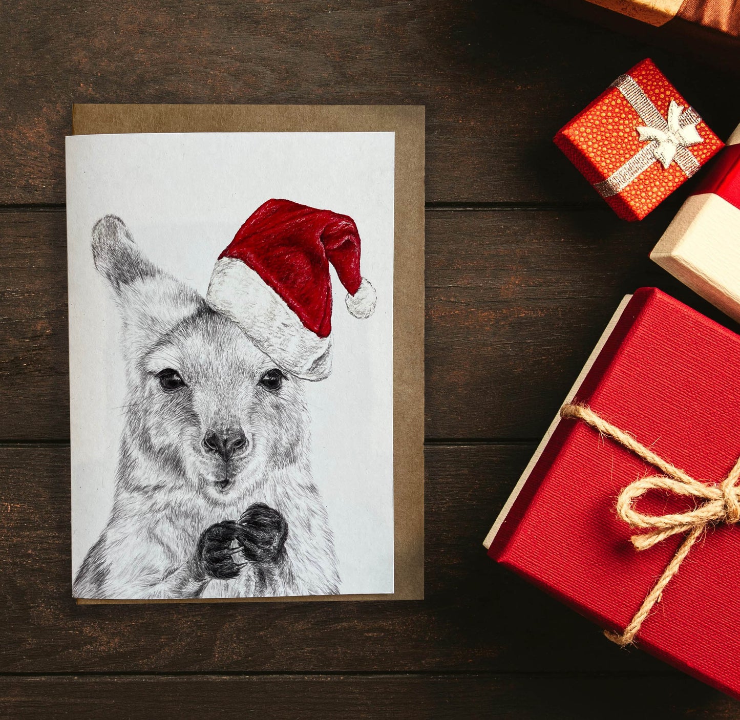 Australian Animal Christmas Card Set of 7 cards