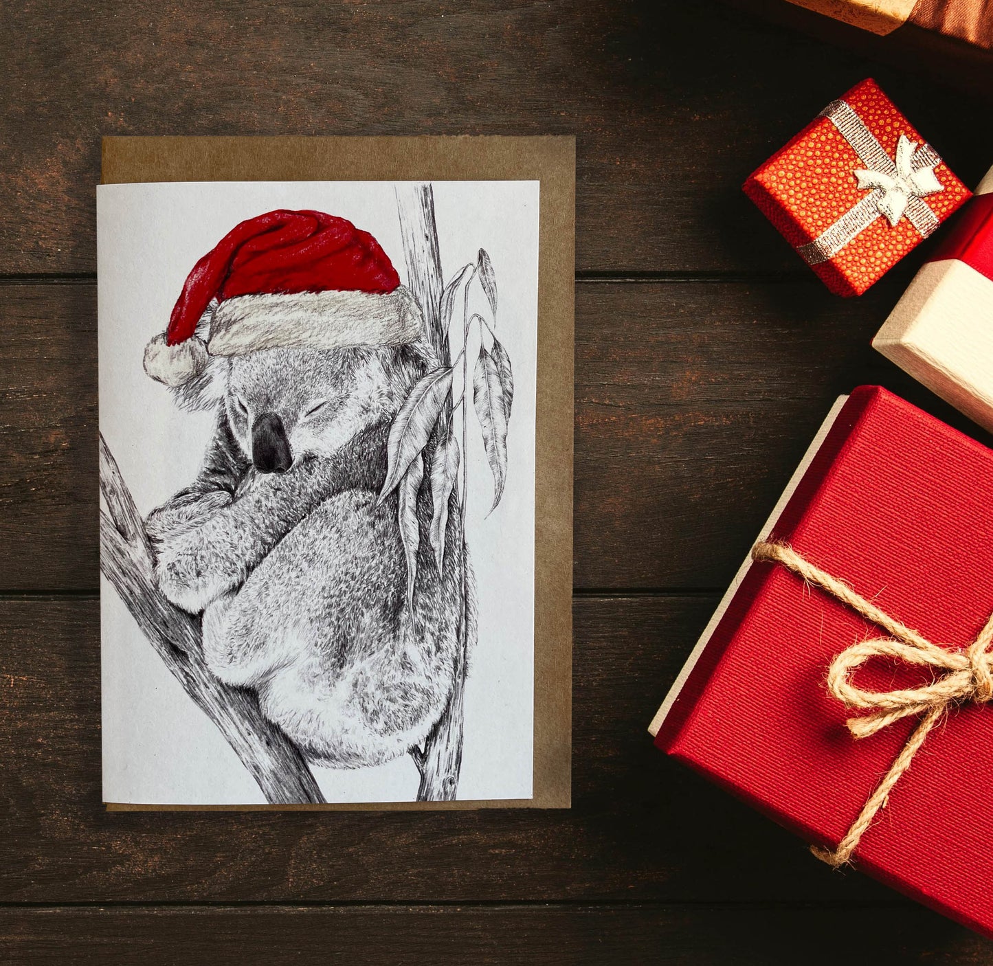 Australian Animal Christmas Card Set of 7 cards