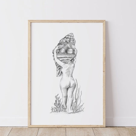 Listening to the Ocean - Fine Art Print
