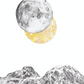 Moon and Mountains - Fine Art Print