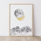 Moon and Mountains - Fine Art Print