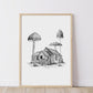 Mushroom Home - Fine Art Print