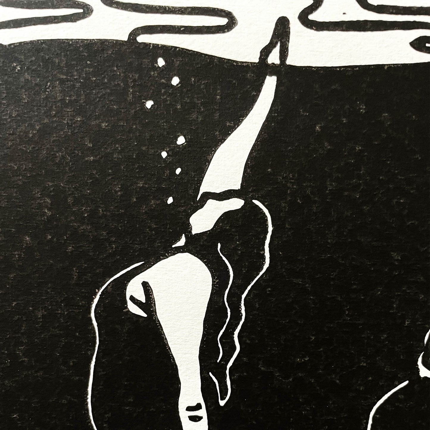 Resurface | Lino Print | Ocean Inspired Art