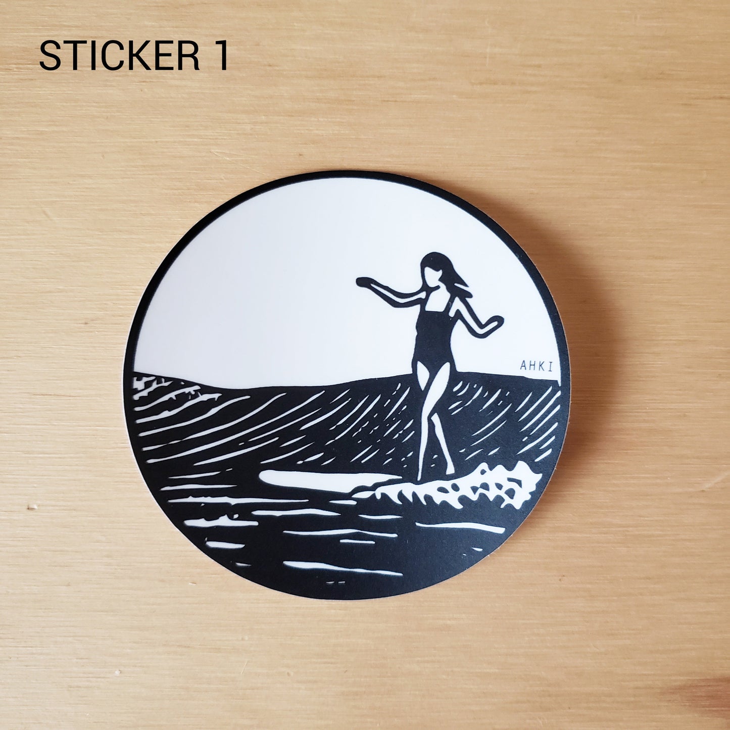 Surf Girl Sticker 1