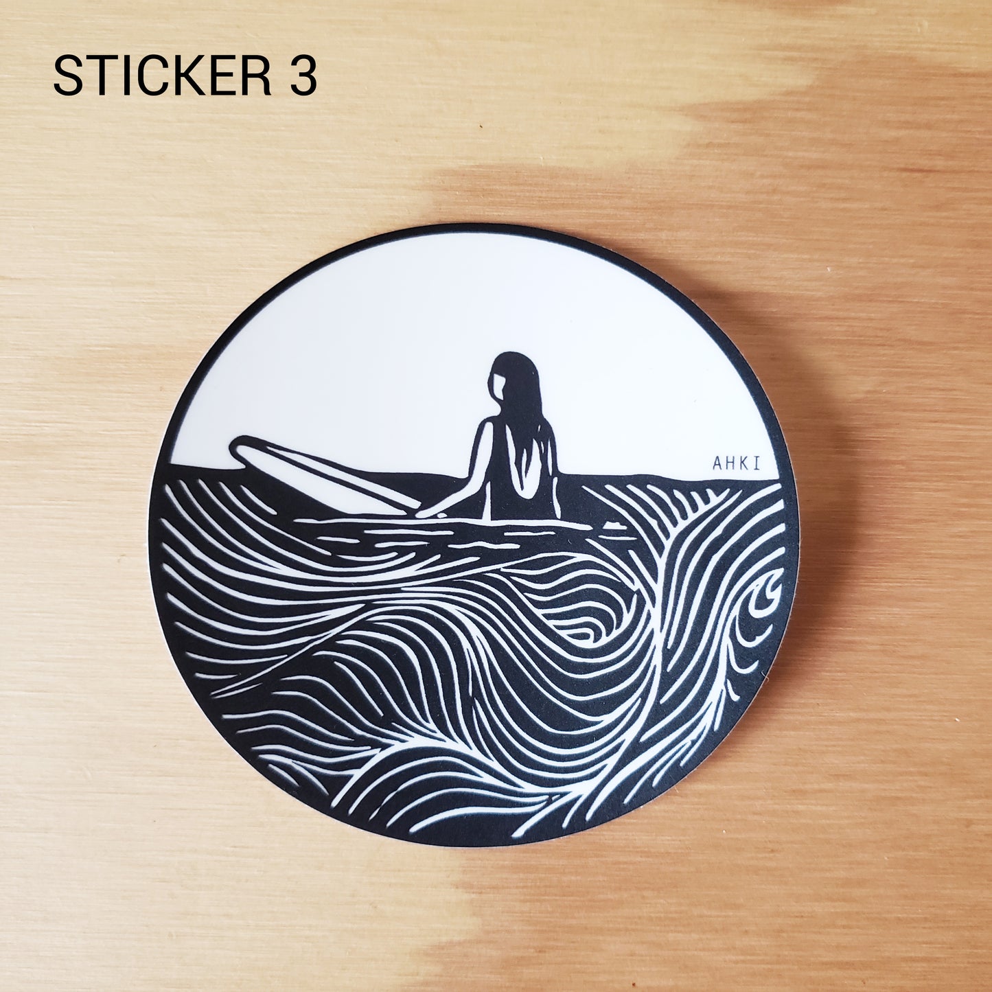 Surf Girl Sticker 3