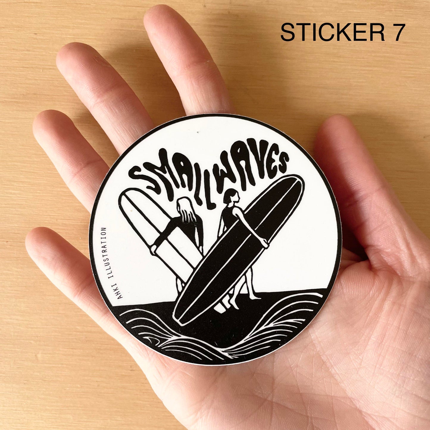 Surf Sticker 7 - Small Waves