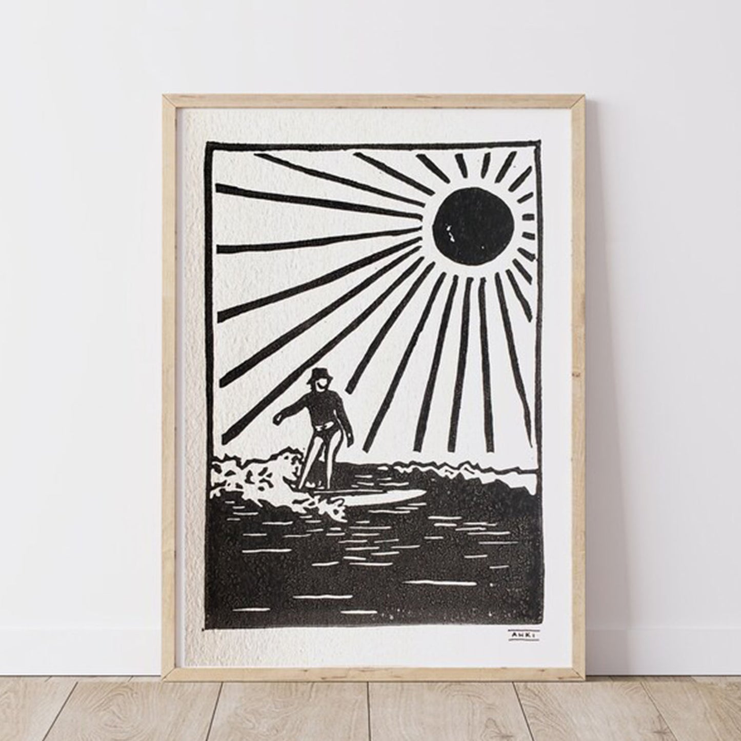 🐚 Mini Surf Trio – A5 Lino Print Bundle - SAVE 25% SALE PRICE $61.88