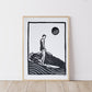 Surfer Boy - Lino Block Print - A5 Size