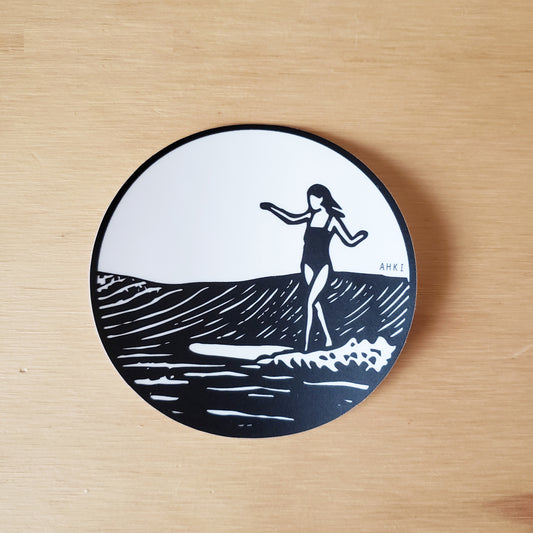 Surf Girl Sticker 1